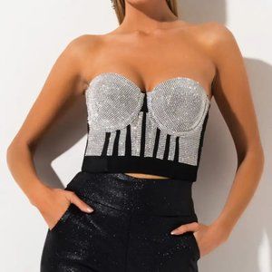 This Is Glitz Diamond Top